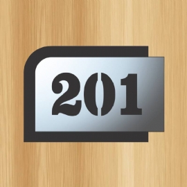NUMEROS PARA APARTAMENTO 201 206 DECORCHIC