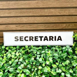 PLACA PVC 5X25 CM SECRETARIA DECORCHIC
