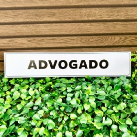 PLACA PVC 5X25 CM ADVOGADO DECORCHIC
