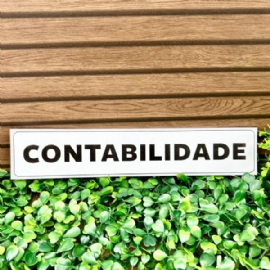 PLACA PVC 5X25 CM CONTABILIDADE DECORCHIC