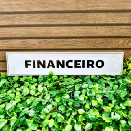 PLACA PVC 5X25 CM  FINANCEIRO DECORCHIC