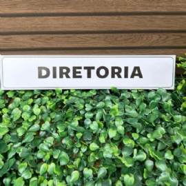 PLACA PVC 5X25 CM  DIRETORIA DECORCHIC