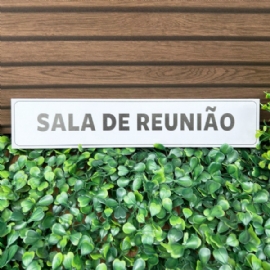 PLACA PVC 5X25 CM  SALA DE REUNIAO DECORCHIC