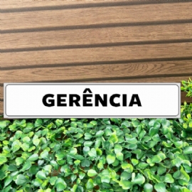 PLACA PVC 5X25 CM  GERENCIA DECORCHIC