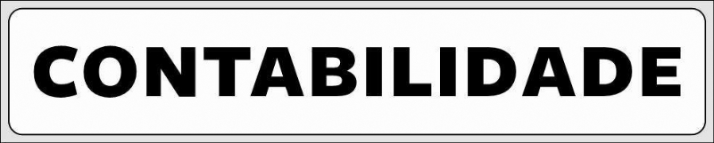 Placa Pvc 5x25 cm Contabilidade