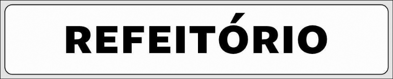  Placa Pvc 5x25 cm  Refeitrio