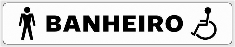       Placa Pvc 5x25 cm  Banheiro M/C