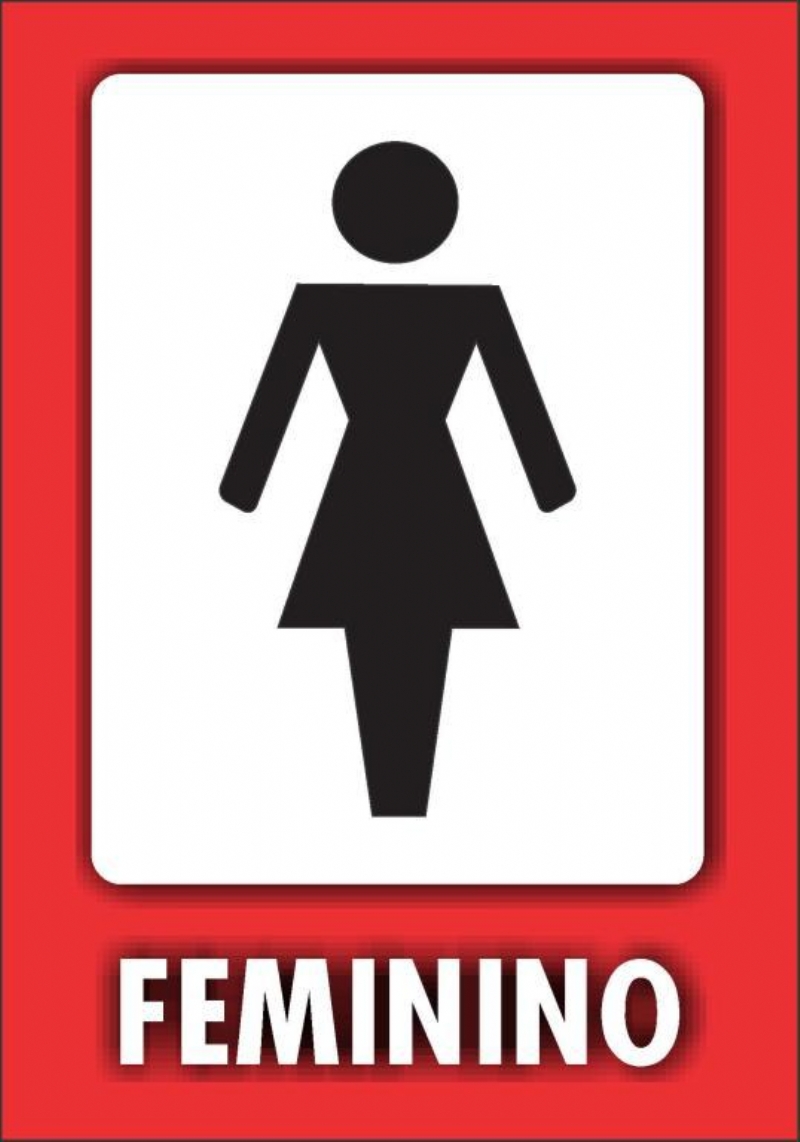 Placa Pvc Banheiro Feminino